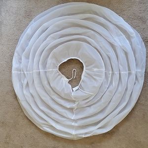 Women's White Hoop Skirt